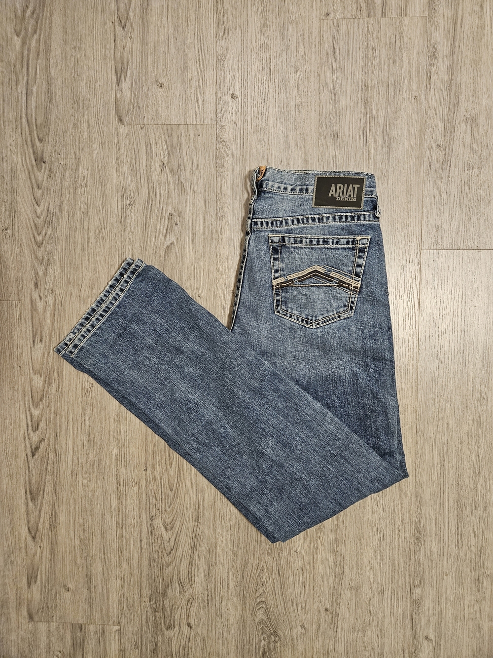 Ariat Men's Bootcut M7 '33x36' Medium Blue Denim Jeans (See Desc.)